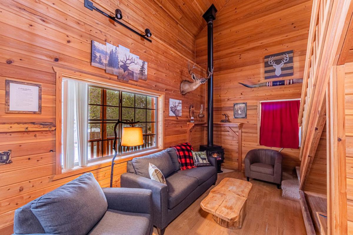 Cabin #4 The Wolves Den – Pet Friendly- Sleeps 6 – Playground & Game Room